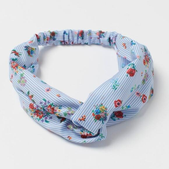 H&M PATTERNED SATIN HAIRBAND - Picture 1 of 5